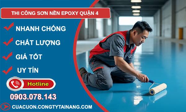 thi công sơn nền epoxy quận 4 giá rẻ
