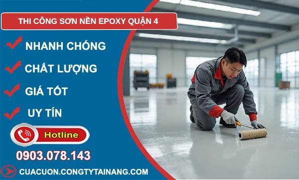 thi công sơn nền epoxy quận 4 uy tín