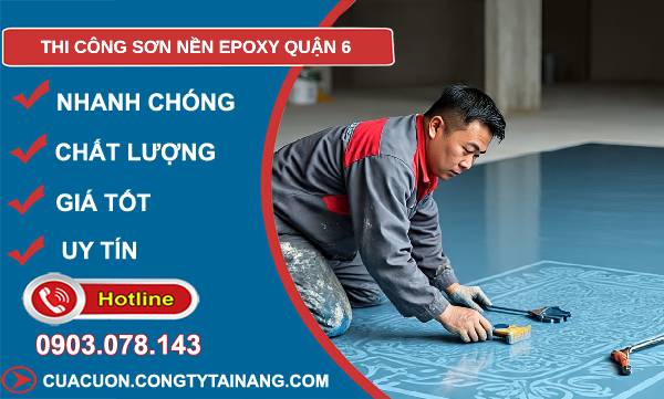 thi công sơn nền epoxy quận 6 giá rẻ