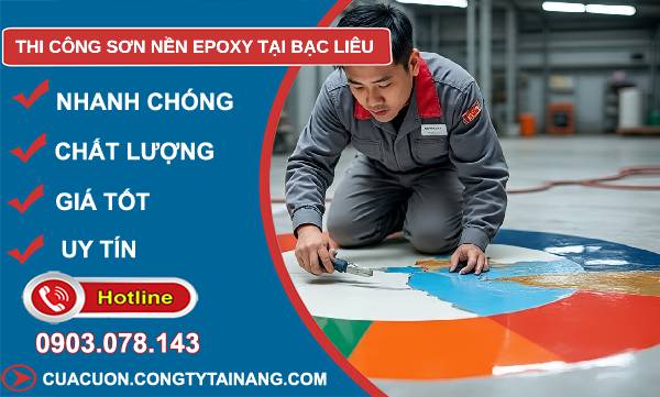thi công sơn nền epoxy tại bạc liêu giá rẻ