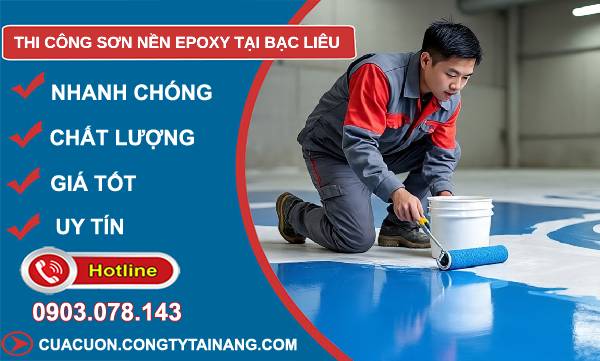thi công sơn nền epoxy tại bạc liêu