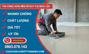 thi công sơn nền epoxy tại bảo lộc giá rẻ