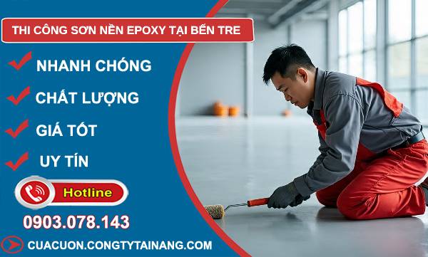 thi công sơn nền epoxy tại bến tre giá rẻ