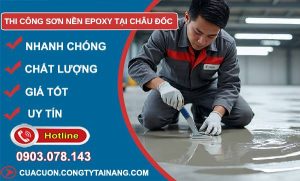 thi công sơn nền epoxy tại châu đốc