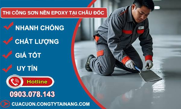 thi công sơn nền epoxy tại châu đốc giá rẻ