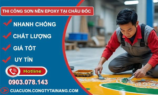 thi công sơn nền epoxy tại châu đốc uy tín