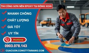 thi công sơn nền epoxy tại đồng xoài giá rẻ