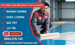 thi công sơn nền epoxy tại gia nghĩa uy tín