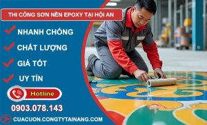 thi công sơn nền epoxy tại hội an uy tín