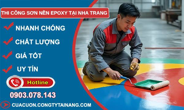 thi công sơn nền epoxy tại nha trang uy tín