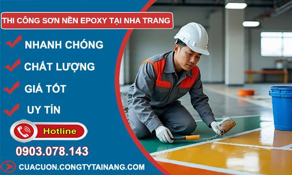 thi công sơn nền epoxy tại nha trang