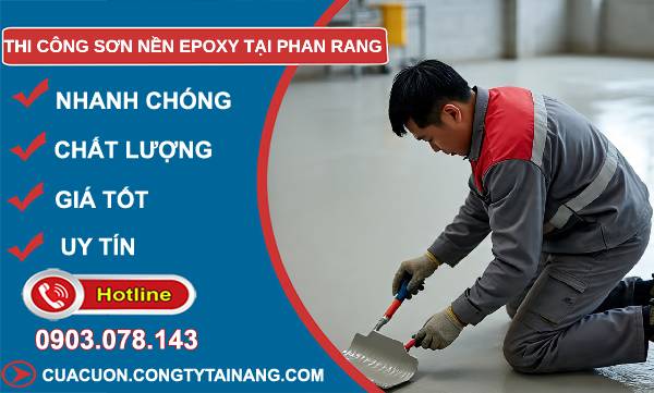thi công sơn nền epoxy tại phan rang uy tín