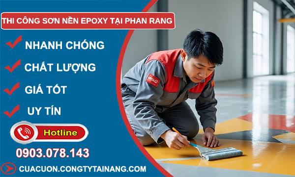 thi công sơn nền epoxy tại phan rang