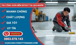 thi công sơn nền epoxy tại quy nhơn giá rẻ