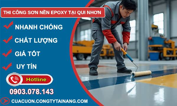 thi công sơn nền epoxy tại quy nhơn uy tín