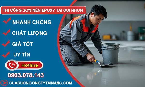 thi công sơn nền epoxy tại quy nhơn