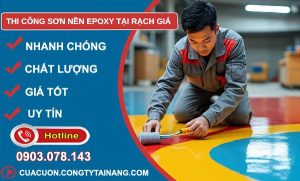 thi công sơn nền epoxy tại rạch giá