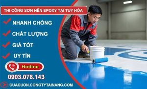 thi công sơn nền epoxy tại tuy hoà giá rẻ