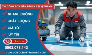 thi công sơn nền epoxy tại vị thanh giá rẻ