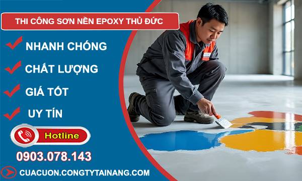 thi công sơn nền epoxy thỉ đức giá rẻ