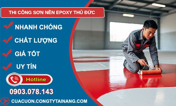 thi công sơn nền epoxy thỉ đức