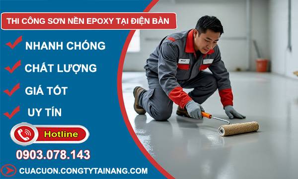 thi công sơn nền epoxy tại điện bàn uy tín