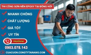 thi công sơn sàn epoxy tại đồng hới