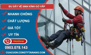 đu dây vệ sinh kính gò vấp giá rẻ