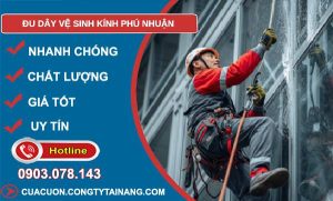 đu dây vệ sinh kính phú nhuận giá rẻ
