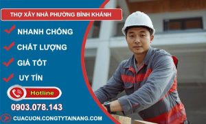 thợ xây nhà phường bình khánh giá rẻ