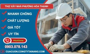 thợ xây nhà phường hoà thạnh uy tín