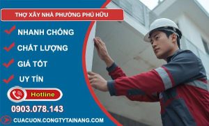 thợ xây nhà phường phú hữu