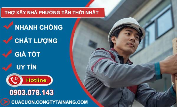 thợ xây nhà phường tân thới nhất giá rẻ