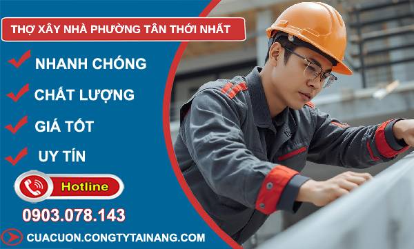thợ xây nhà phường tân thới nhất uy tín