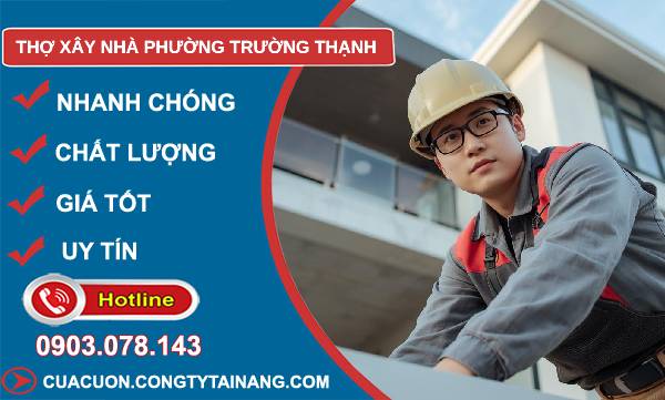 thợ xây nhà phường trường thạnh giá rẻ