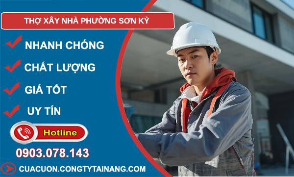 thợ xây nhà phường sơn kỳ giá rẻ