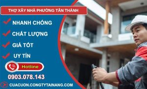 thợ xây nhà phường tân thành giá rẻ