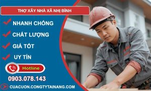 thợ xây nhà xã nhị bình giá rẻ