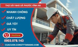 thợ xây nhà xã phước vĩnh an