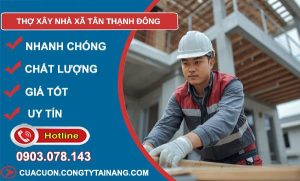 thợ xây nhà xã tân thạnh đông