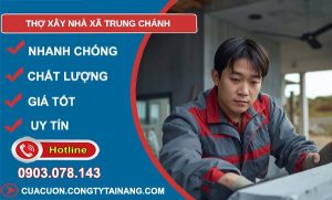 thợ xây nhà xã trung chánh giá rẻ