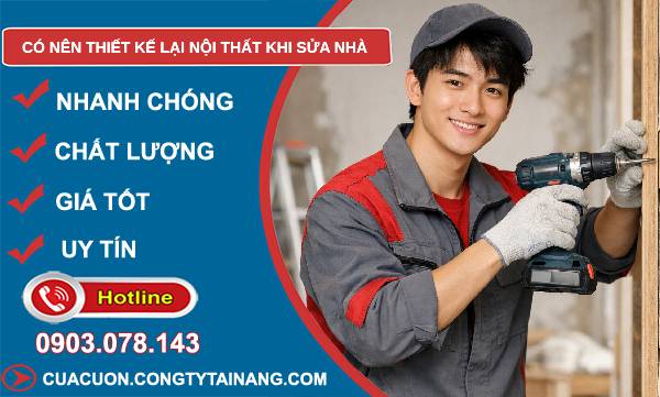 có nên thiết kế lại nội thất khi sửa nhà