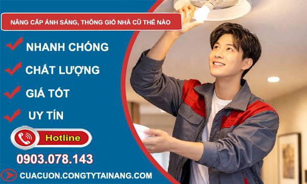 nâng cấp ánh sáng thông gió nhà cũ thế nào tìm hiểu