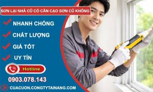 sơn lại nhà cũ có cần cạo sơn cũ không tìm hiểu