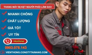 thang máy bị kẹt người phải làm sao