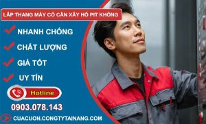 lắp thang máy có cần xây hố bít không