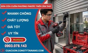 Sửa cửa cuốn phường Phước Thới Cần Thơ
