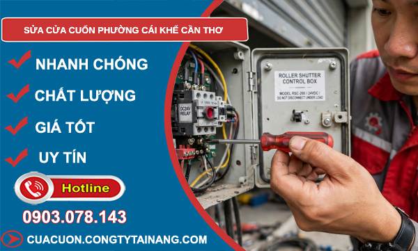 Sửa cửa cuốn phường Cái Khế Cần Thơ uy tín