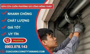 Sửa cửa cuốn phường Gò Công Đồng Tháp giá rẻ