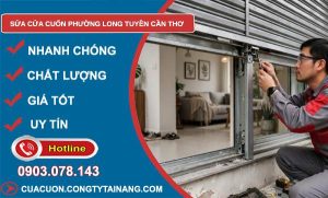 Sửa cửa cuốn phường Long Tuyền Cần Thơ giá rẻ